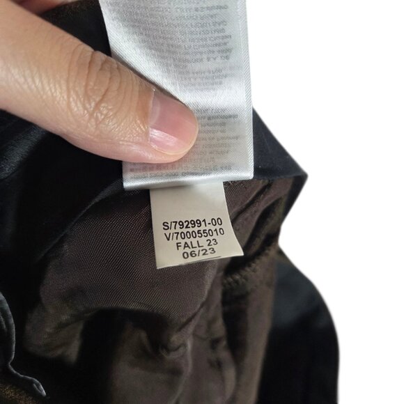 Banana Republic Vasto Wide-Leg Italian Wool Pant Plaid Brown Business Preppy 0 - Picture 14 of 14